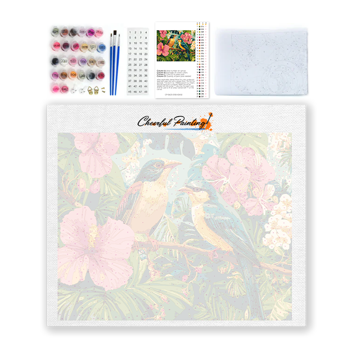 Paradis tropical - Peinture par numéros