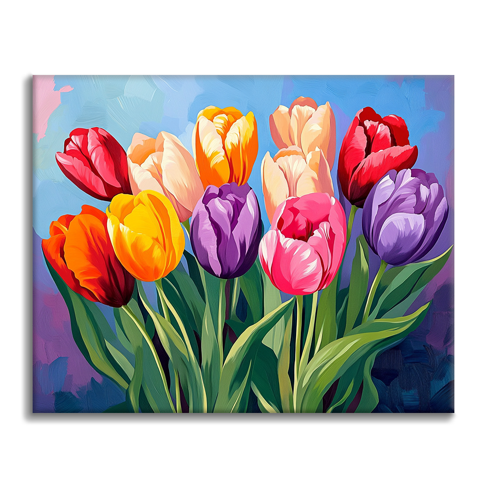 Tulipes - Peinture par numéros