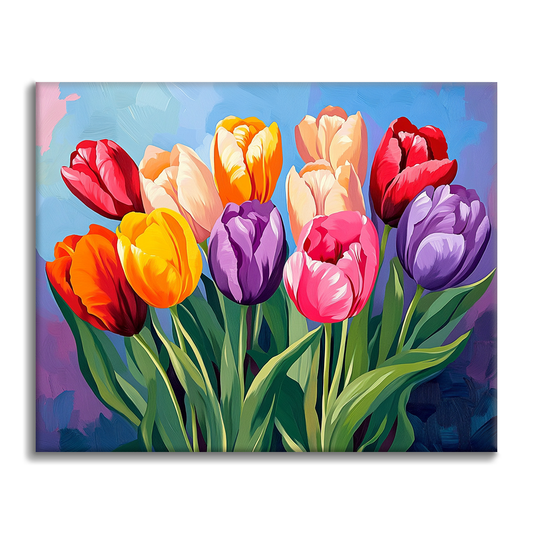 Tulipes - Peinture par numéros
