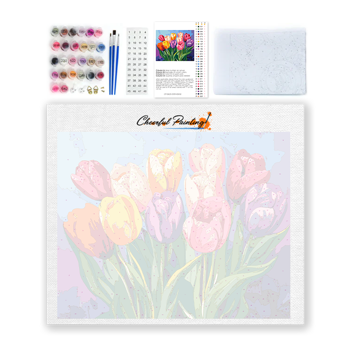 Tulipes - Peinture par numéros