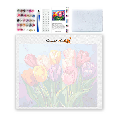 Tulipes - Peinture par numéros