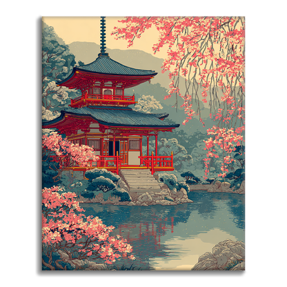 Porte du sanctuaire Chidori - Peinture par numéros