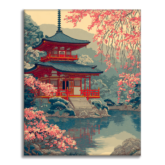 Porte du sanctuaire Chidori - Peinture par numéros