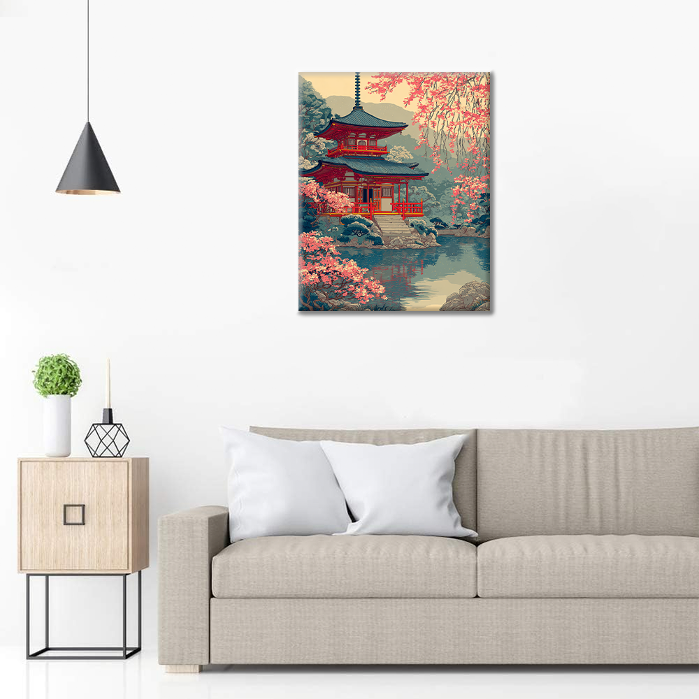 Porte du sanctuaire Chidori - Peinture par numéros