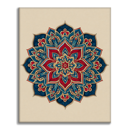 Mandala Jumeau - Peinture par Numéros