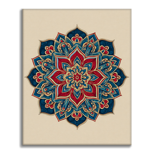 Mandala Jumeau - Peinture par Numéros