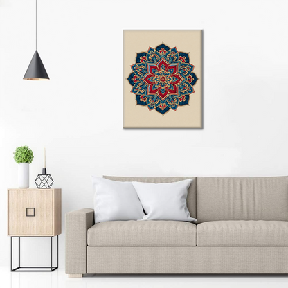 Mandala Jumeau - Peinture par Numéros