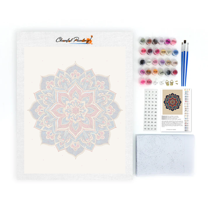 Mandala Jumeau - Peinture par Numéros
