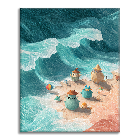 Vagues d'émerveillement - Peinture par numéros