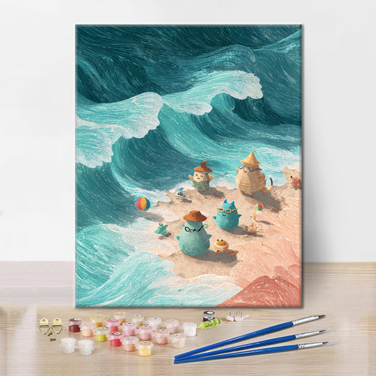 Vagues d'émerveillement - Peinture par numéros