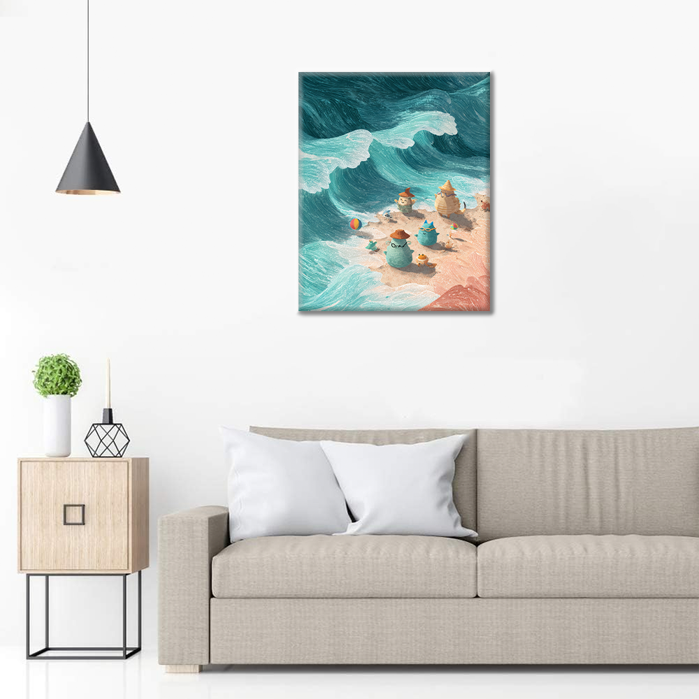 Vagues d'émerveillement - Peinture par numéros