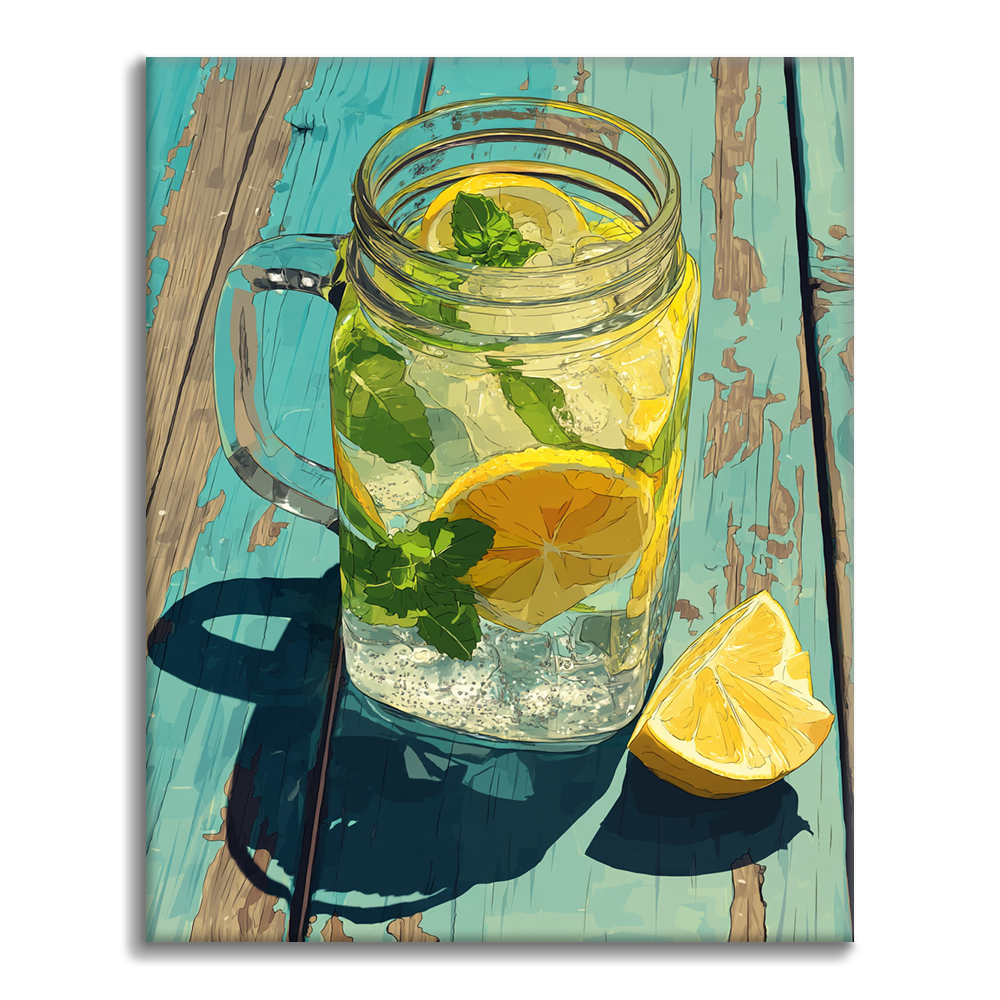 Limonade fraîche - Peinture par numéros