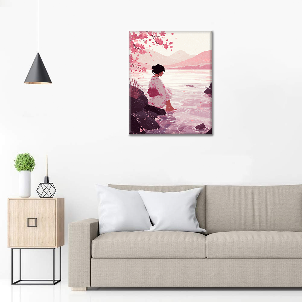 Fleur aux pieds nus - Peinture par numéros