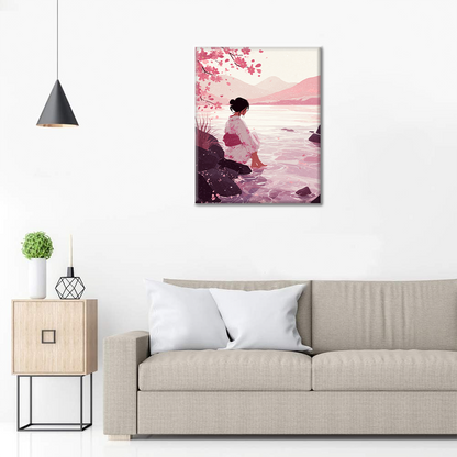 Fleur aux pieds nus - Peinture par numéros