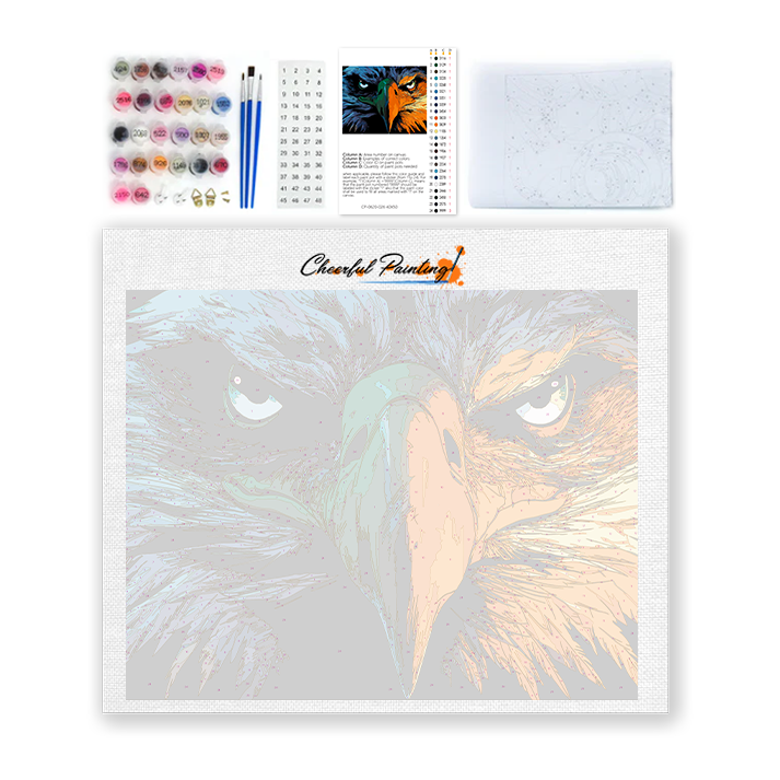 aigle - Peinture par numéros