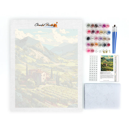 Vignoble d'émeraude - Peinture par numéros