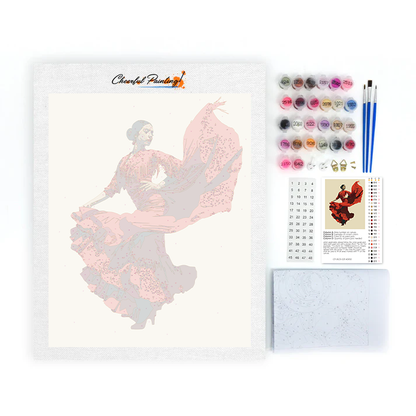Danseuse de flamenco - Peinture par numéros