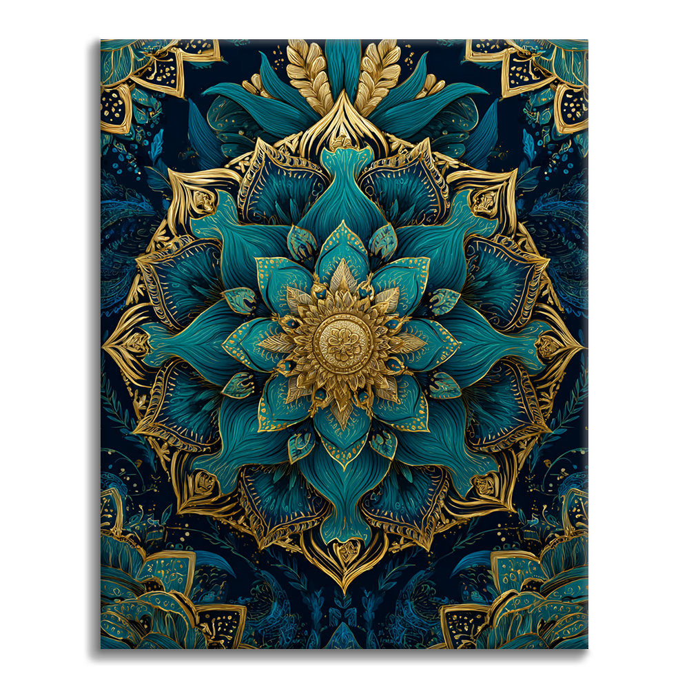 Mandala en verre - Peinture par numéros