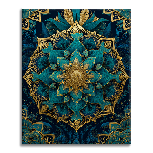 Mandala en verre - Peinture par numéros