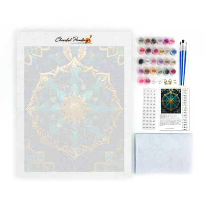Mandala en verre - Peinture par numéros