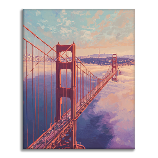 Golden Gate Bridge - Peinture par numéros
