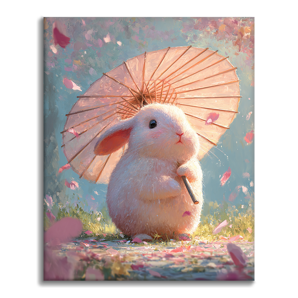 Bunny Blossom - Peinture par numéros