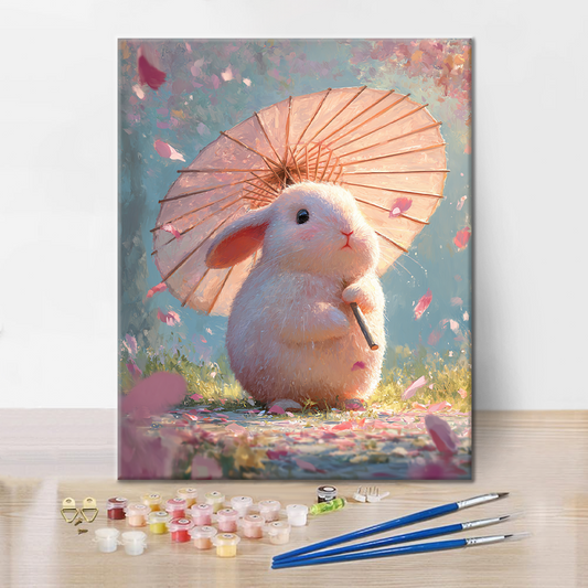 Bunny Blossom - Peinture par numéros