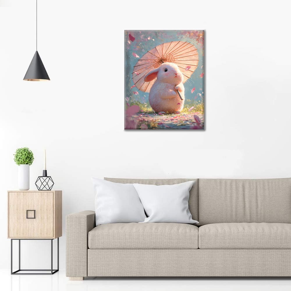 Bunny Blossom - Peinture par numéros