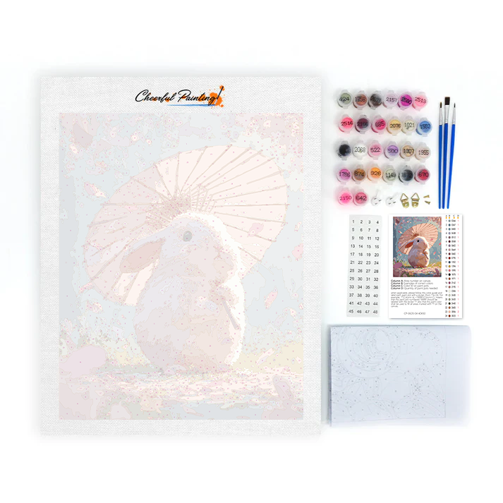 Bunny Blossom - Peinture par numéros
