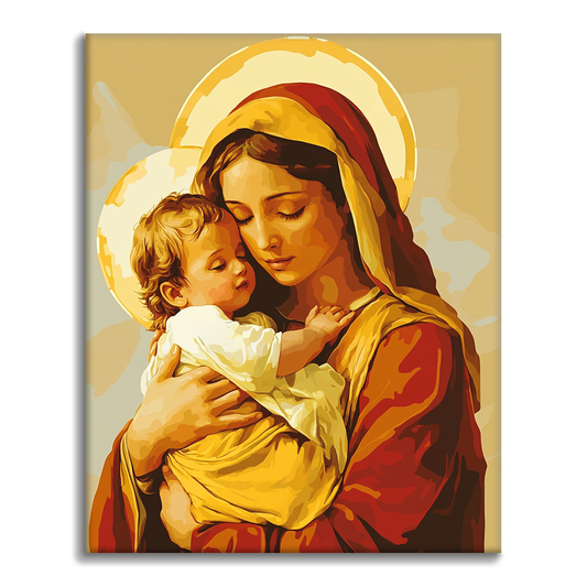 Sainte Étreinte - Peinture par numéros