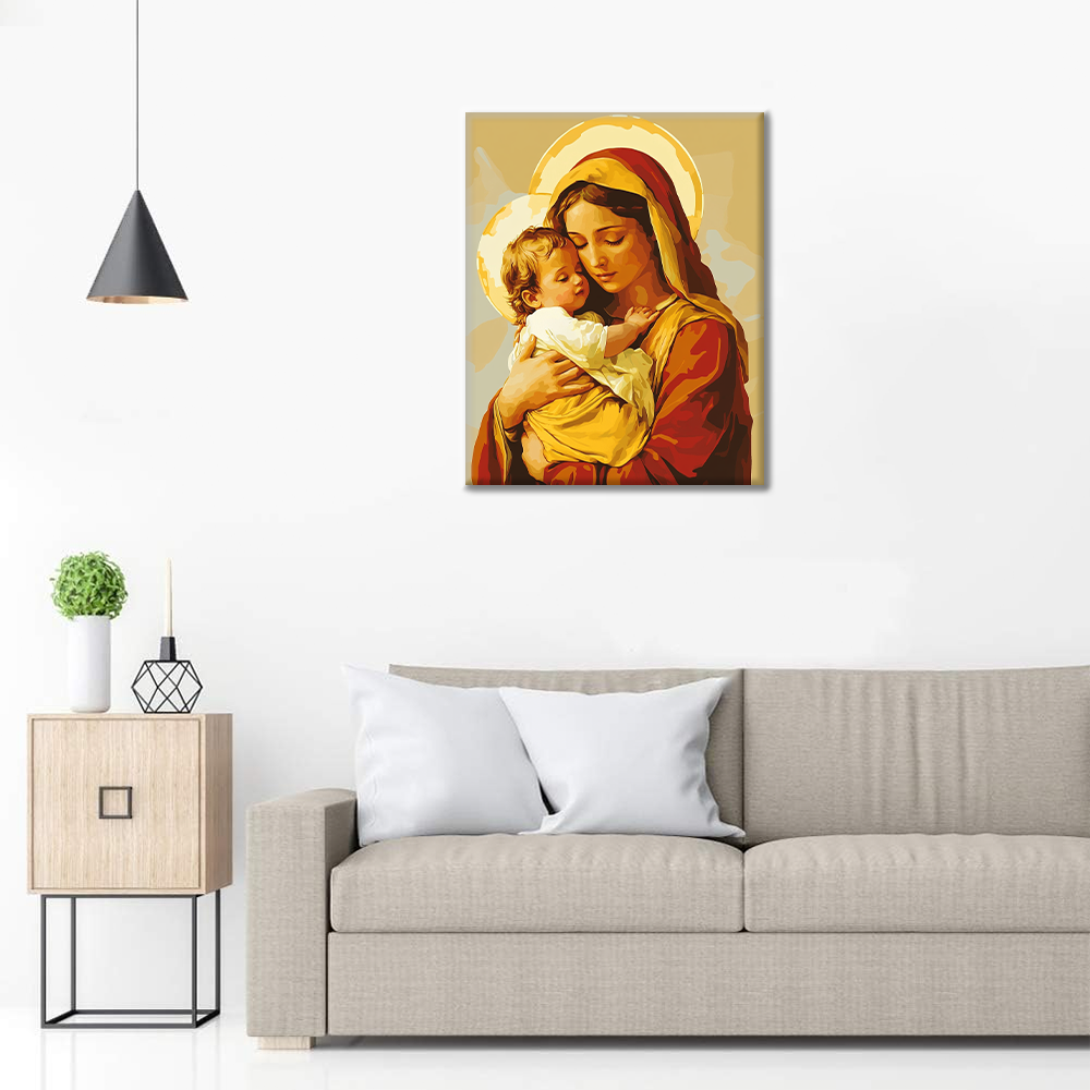 Sainte Étreinte - Peinture par numéros