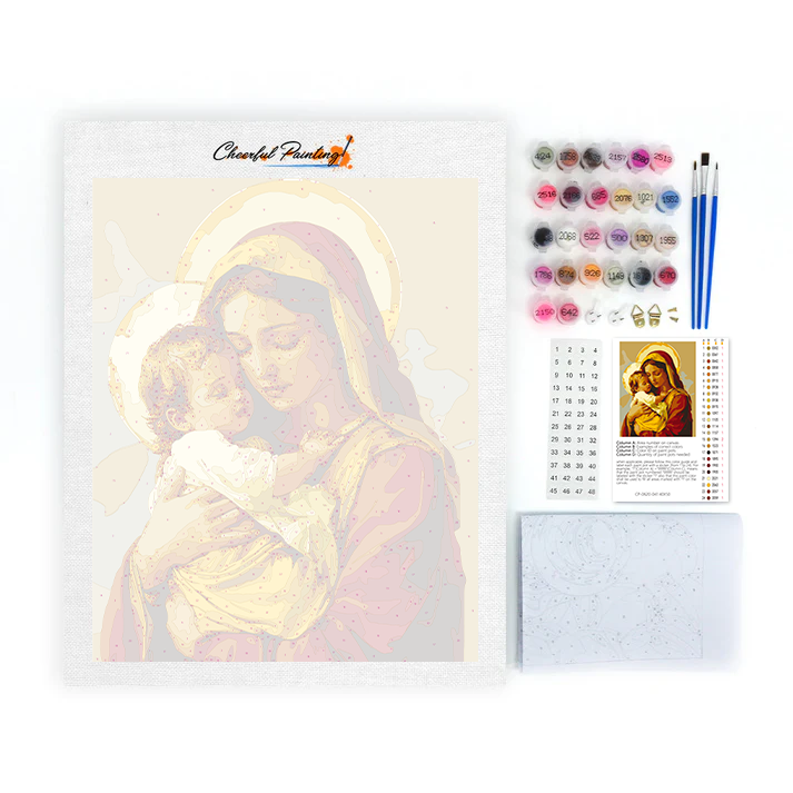 Sainte Étreinte - Peinture par numéros