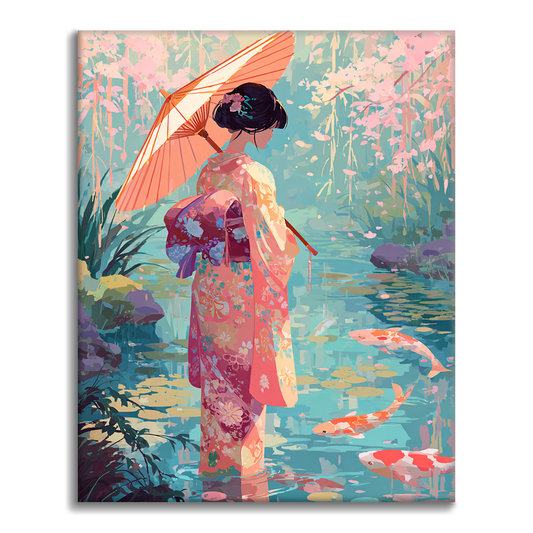 Réflexions Koi - Peinture par numéros