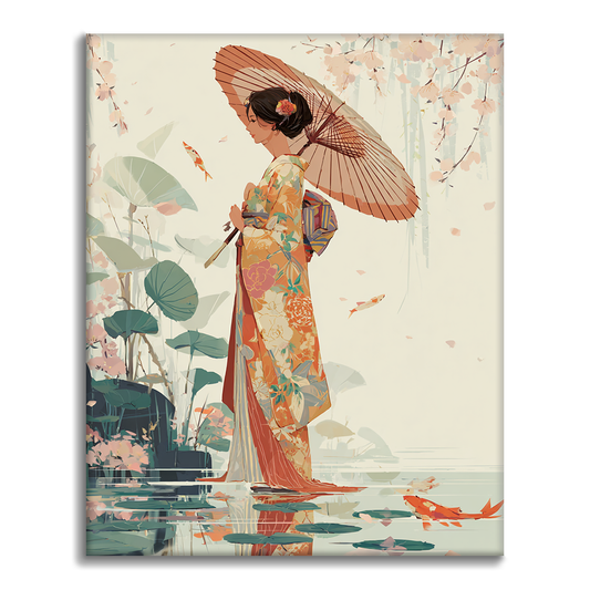 Invitation de Koi - Peinture par numéros