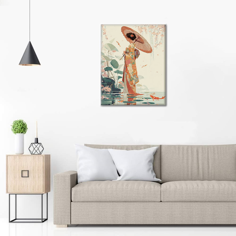 Invitation de Koi - Peinture par numéros