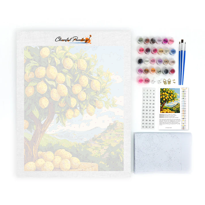 Citronnier - Peinture par numéros
