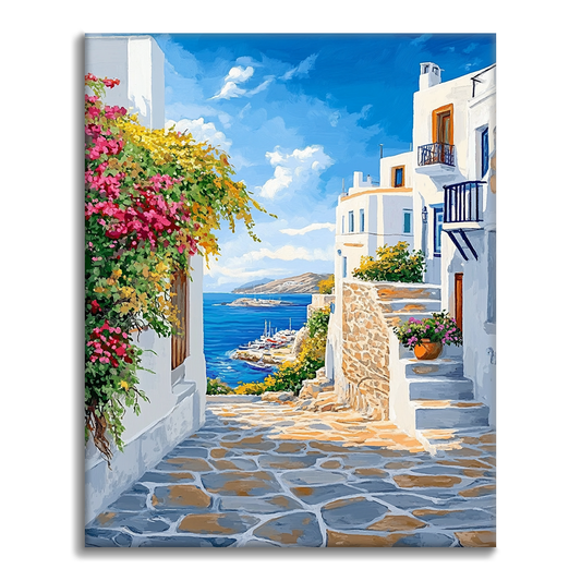 Promenade méditerranéenne - Peinture par numéros