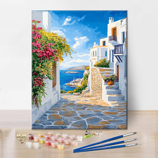 Promenade méditerranéenne - Peinture par numéros