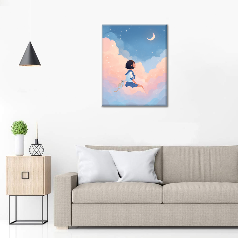 Rêves au clair de lune - Peinture par numéros