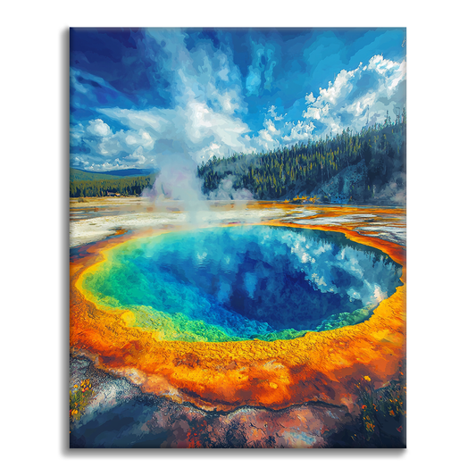 Piscine Morning Glory - Peinture par numéros