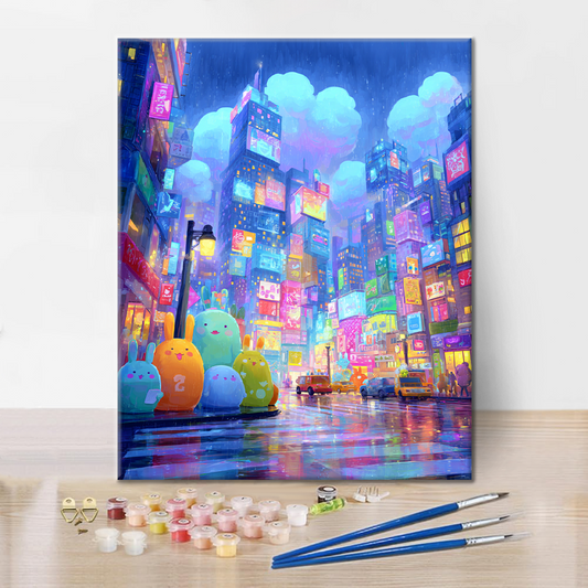 Rêverie au néon - Peinture par numéros