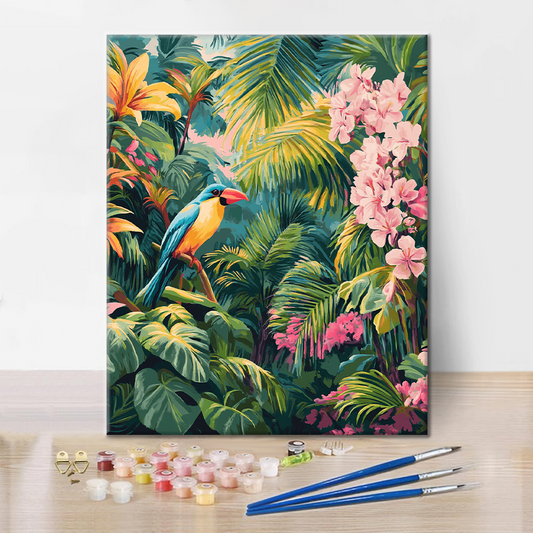 Oiseau du paradis - Peinture par numéros