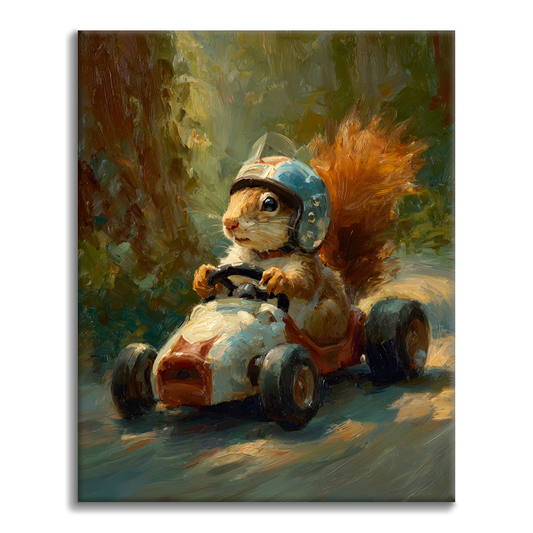 Écureuil de course – Peinture par numéros
