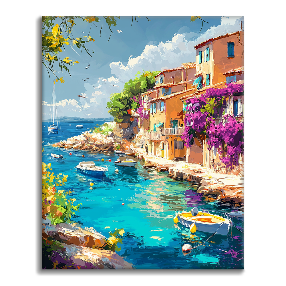 Riviera Port Town - Peinture par numéros