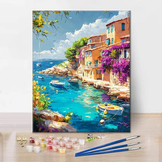 Riviera Port Town - Peinture par numéros