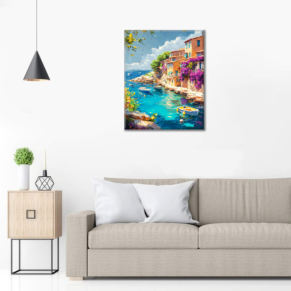 Riviera Port Town - Peinture par numéros