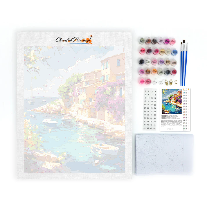 Riviera Port Town - Peinture par numéros