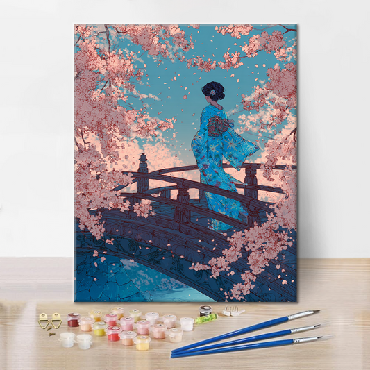Pont Sakura - Peinture par numéros