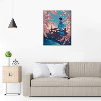 Pont Sakura - Peinture par numéros