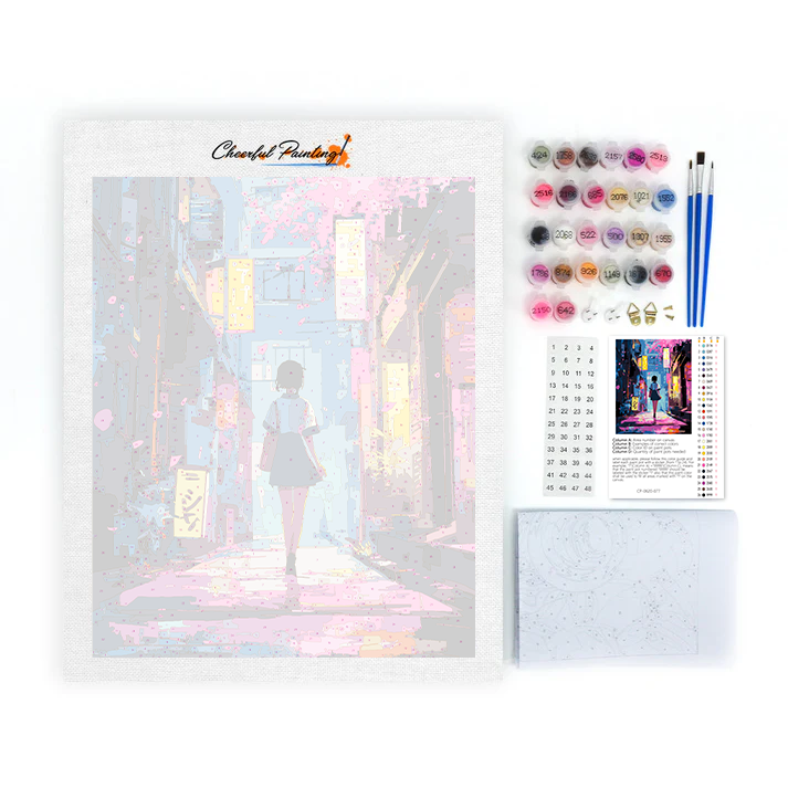 Sakura Corner - Peinture par numéros